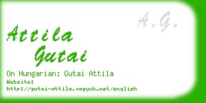 attila gutai business card